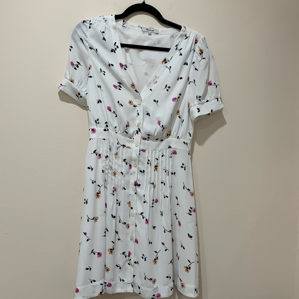 Madewell White Floral Dress Size 4